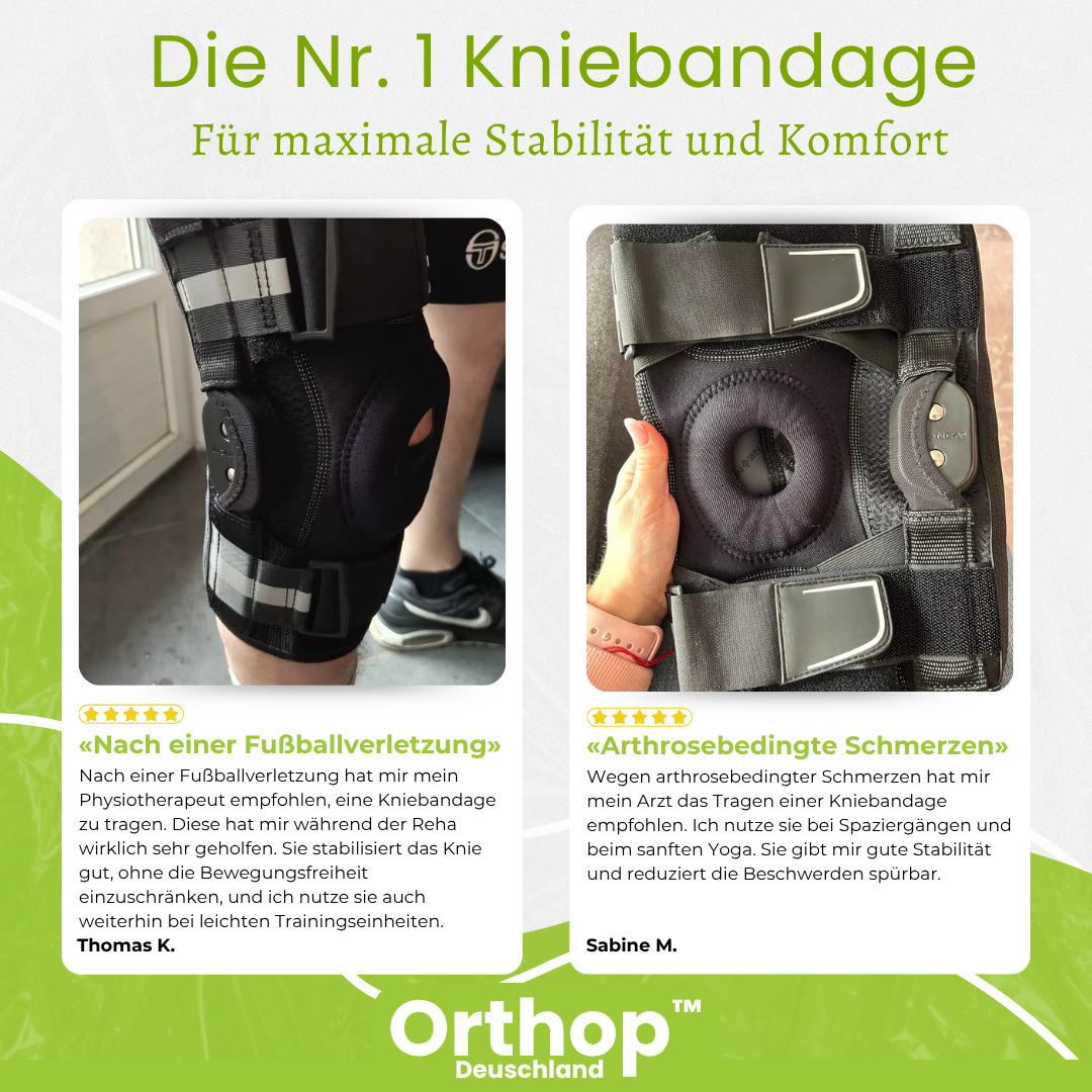 Orthopädische Knieorthese mit Gelenk — Spürbare Entlastung ab der ersten Anwendung