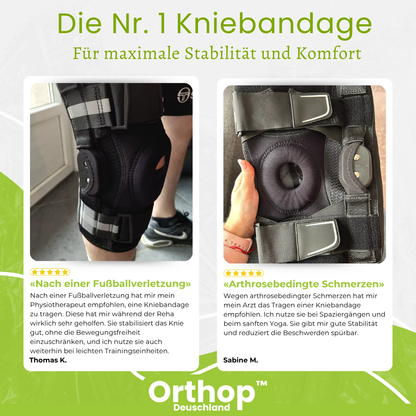 Orthopädische Knieorthese mit Gelenk — Spürbare Entlastung ab der ersten Anwendung